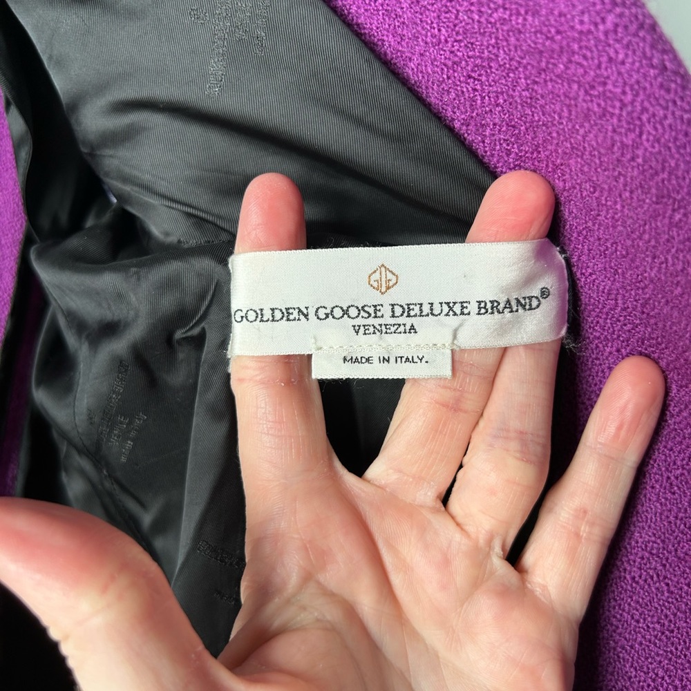 Golden Goose Deluxe Brand purple distressed blazer jacket SOLD AS IS - Picture 5 of 10